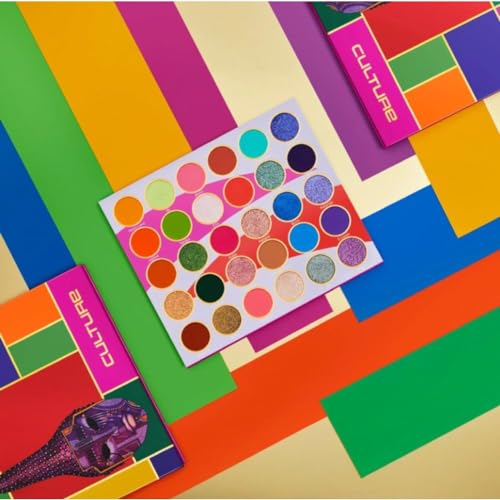 Vibrant Eyeshadow Palette with 30 High Pigment Shades - All Skin Tones