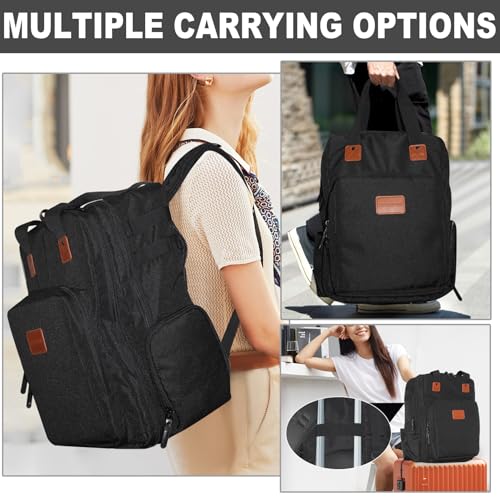 Water-Resistant Barber Backpack for Clippers and Tools with Laptop Compartment