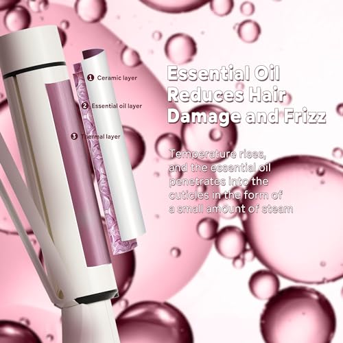 1.5 Inch Extra Large Curling Wand for Long Hair - Ceramic Tourmaline