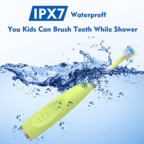 FUMEIKANG Kids Electric Toothbrushes Blue – 6 Heads, Ages 2-12, Rechargeable