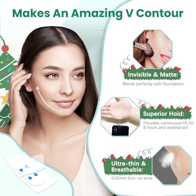 Face Lift Tape, Face Tape Lifting Invisible, Facelift Tape for Face Invisible, Neck Tape Skin Tape Facial Tape for Lifting Loose Sagging Skin, Jowls, Eyes, Double Chin (1 Count (Pack of 172))