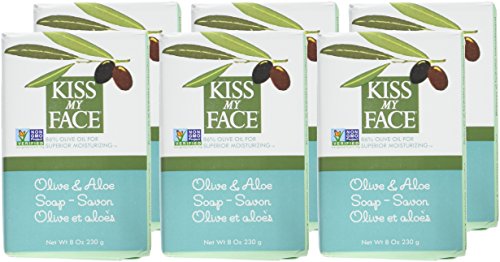 Olive & Aloe Bar Soap - Natural Moisturizing 8oz (6 Pack)