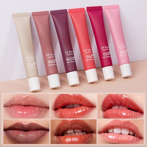 VRAIKO 2-in-1 Silky Lip Butter Balm & Lip Gloss, Hydration with Shea & Olive Oil Blend, Non-Sticky Moisture for Chapped Lips, Natural Ingredients (Vanilla)
