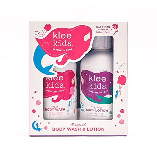 Kids Body Wash and Lotion Duo Set - Natural, Paraben-Free, Made in USA