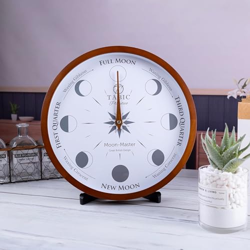Precision Lunar Phase Wall Clock - Celestial Moon Tracking & Home Decor