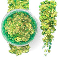 Mermaid Green - Color Shift Holographic Body Glitter Gel for Body, Face, Hair - Vegan & Cruelty Free - Electric Bliss Beauty (Green)