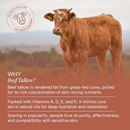 Whipped Tallow Moisturizer with Manuka Honey & Vanilla - Face & Body Hydration