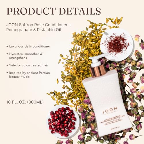 Joon Saffron Rose Conditioner 10 Fl Oz with Pomegranate & Pistachio Oil