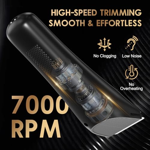 Body Hair Trimmer for Men - Pubic Hair Trimmer for Man - Electric Ball Shaver with LED Light - IPX7 Waterproof Wet/Dry Groomer kit for Groin -USB-C Rechargeable - Men's Pubic, Groin and Body Shave