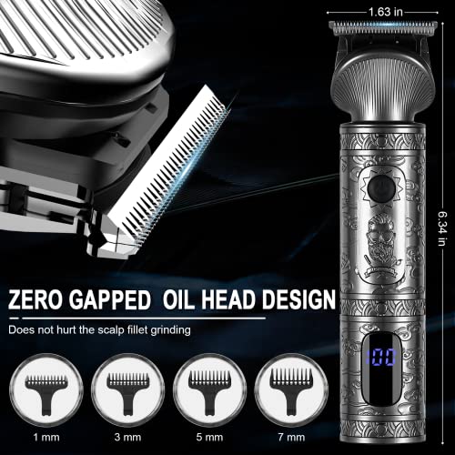 6-in-1 Men's Grooming Kit with Hair Trimmer, Beard & Nose Clipper