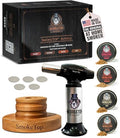 Cocktail Smoker Kit with Torch & 4 Wood Chip Flavors - Home Bar Accessory