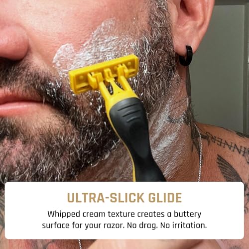 Derm Dude Illegal Shave Cream for Men | Ultra-Slick Shaving Cream for Sensitive Skin | Fights Razor Burn, Bumps, Nicks & Cuts | Smooth Glide Formula ? Alpine Breeze Scent, 8oz