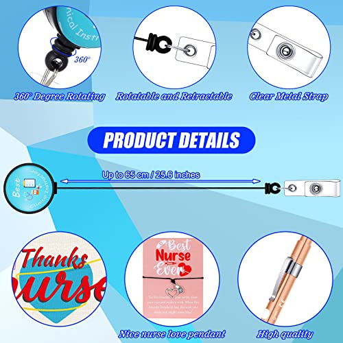 Buryeah 72 Pcs Nurses' Day Appreciation Gift Sets Bulk Nurses Week Gifts Bulk 2026 Graduation Present Women Socks Makeup Bags Penlight Badge Reels Headband Bracelet Hair Rope for Doctors Pharmacists