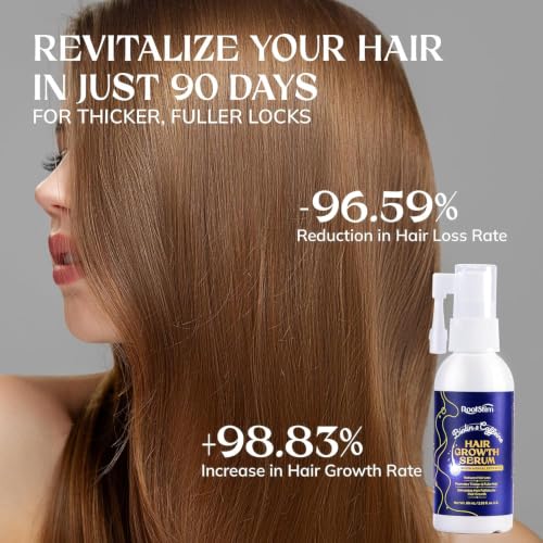 RootStim Hair Growth Serum with Biotin & Herbal Extracts - Thinning Hair Treatment for Men & Women