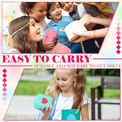 Umigy 12 Pcs Preppy Cosmetic Bags Graduation Gifts Nylon Mini Makeup Bags Bulk Waterproof Cute Travel Pouch Purse for Woman Girl Gifts DIY Daily Use Storage Organizer