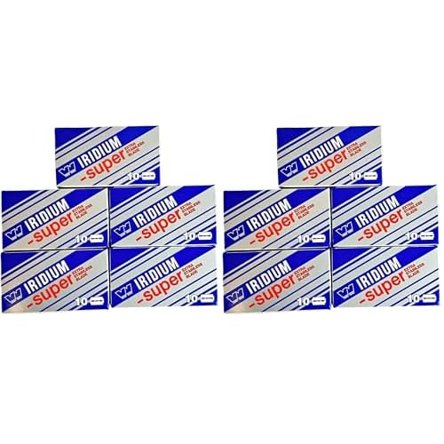 Wizamet Super Iridium Double Edge Razor Blades Pack of 100