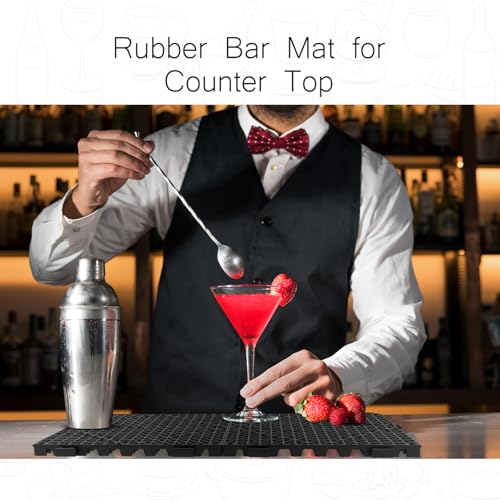 30 Pcs Interlocking Bar Mat 12x12 Inch Non-Slip Countertop Drying Mat - Variation 30