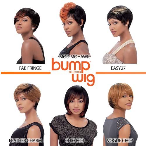 Sensationnel Bump Human Hair Wig - Fab Fringe - Off Black 1B