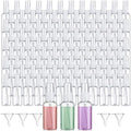 Uiifan 200 Pcs Mini Clear Spray Bottles 1 oz Small Empty Plastic Fine Mist Spray Bottles with Small Funnels for Essential Oils Travel Alcohol Perfumes