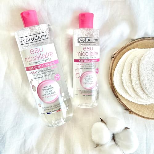 Gentle Micellar Water for Dry & Sensitive Skin - Hydrating Makeup Remover 16.9oz