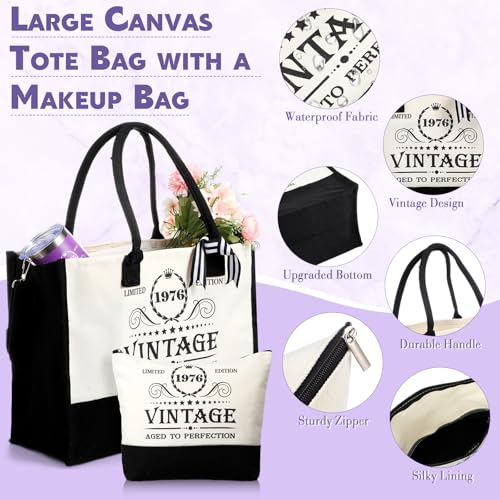 50th Birthday Gift Set for Women Vintage 1976 Tumbler & Accessories - Variation of 50 Th