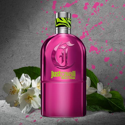 Just Cavalli Wild Pink Eau De Parfum Spray for Women 3 Fl Oz - Bold Floral Fruity Scent