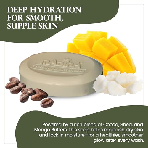 Madina 3-in-1 Butter Soap Bar - Halal Moisturizing Facial Cleanser 6 Pack