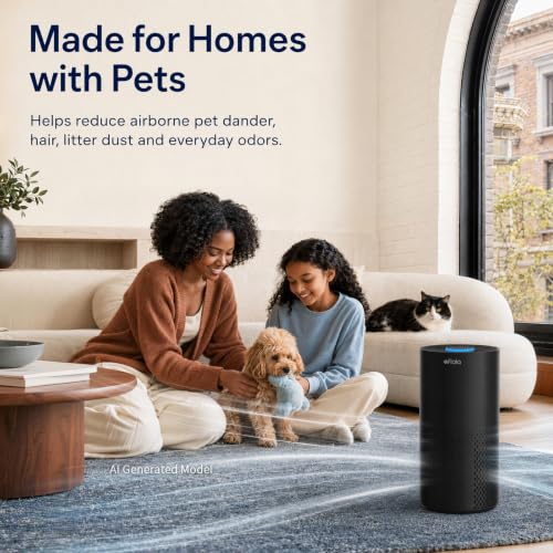Afloia Black Air Purifier for Large Rooms up to 1500 Sq Ft, 1 Count
