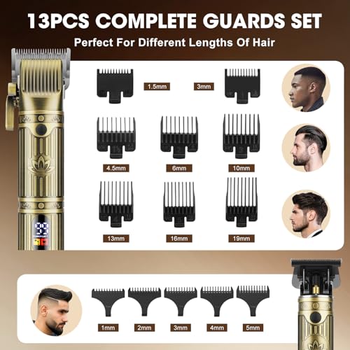 Zesuti Men's Hair Clippers and Beard Trimmer Set - Bronze 993