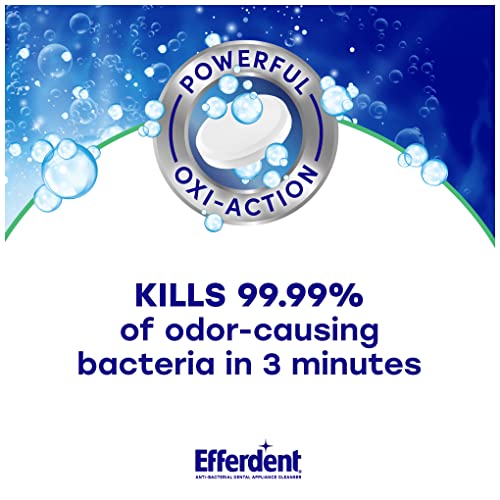 Efferdent Denture & Retainer Cleaner Tablets 90 Count Pack of 6 Minty Fresh