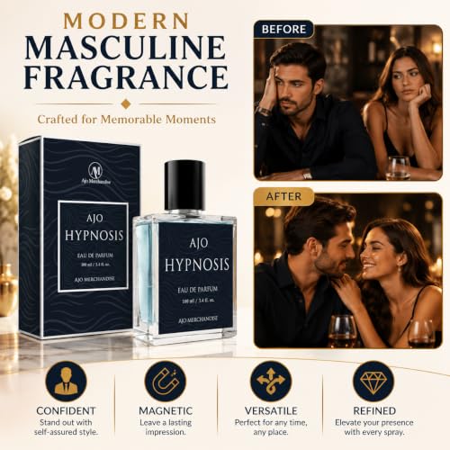 AJO Hypnosis Men’s Pheromone Cologne Eau de Parfum 100ml Long-Lasting Fragrance
