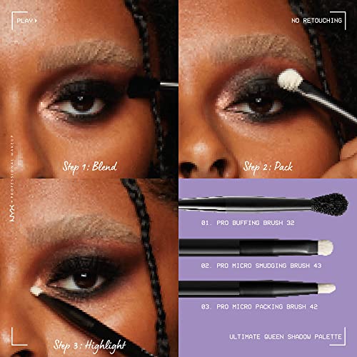 Eyeshadow Palette - Ultimate Queen, 16 Highly Pigmented Colors