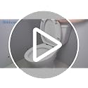 Hibbent 18.5'' Elongated Quiet Close Toilet Seat with Cover - Premium