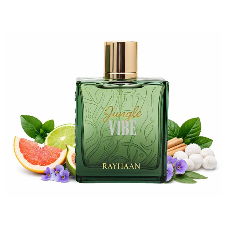 Unisex Jungle Vibe Eau de Parfum Spray 3.4oz - Fresh Green Woody Musky Fragrance