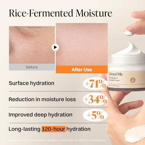 Korean Rice Cream with Ceramides & Fermented Rice 2.87oz Hydrating Moisturizer