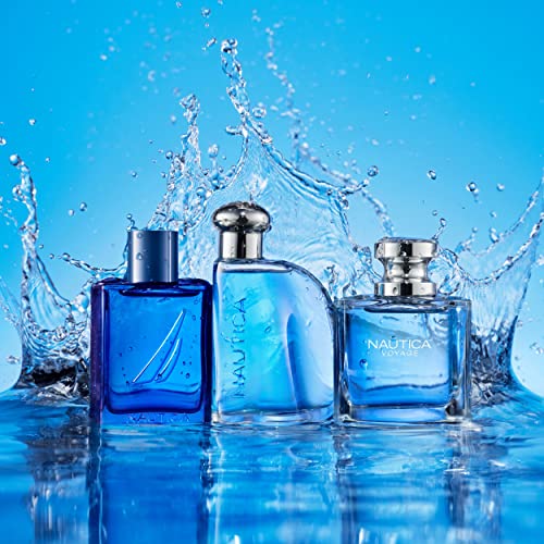 Nautica Voyage Men’s Eau De Toilette & Body Spray Set - Long Lasting Fragrance