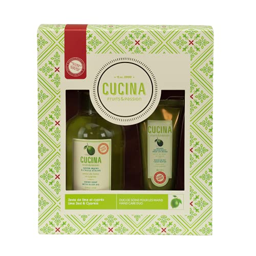 Fruits & Passion Lime Zest and Cypress Hand Care Duo - Hand Soap & Butter, Cruelty-Free, Made in Canada