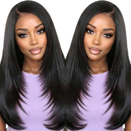 Glueless Human Hair Wigs 9x6 HD Transparent Lace Front Pre Plucked & Cut Straight
