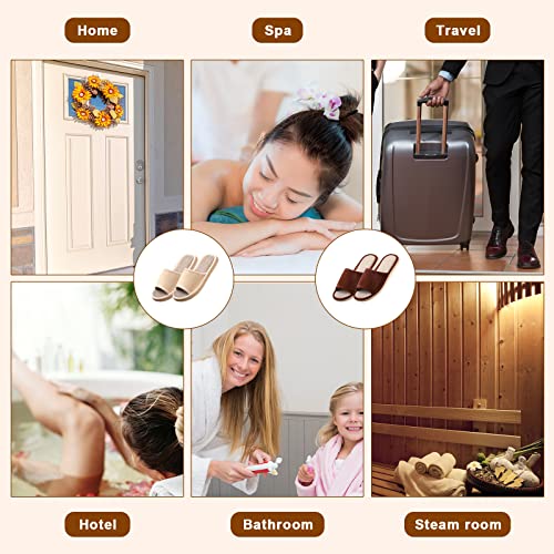 Mumufy Guest Slippers Open Toe Breathable Non-Slip Hotel Spa - Variation 32