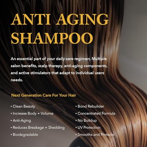 8.5 Fl Oz Sulfate-Free Anti-Aging Hair Shampoo - Hypoallergenic & Salon-Grade