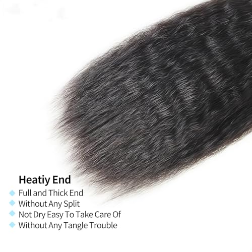 Yaki Straight Human Hair Bundles 14 Inch KinkyStraight Unprocessed
