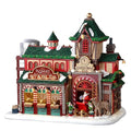 Christmas Village Reindeer Stables Lighted Building - Lemax 25926
