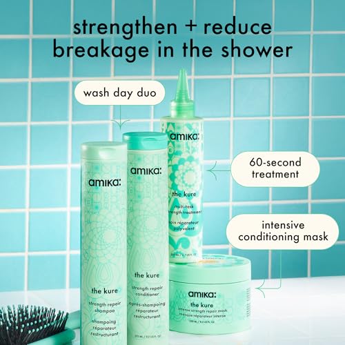 Amika The Kure Strength Repair Shampoo 9.2oz - Hair Strengthening & Damage Repair