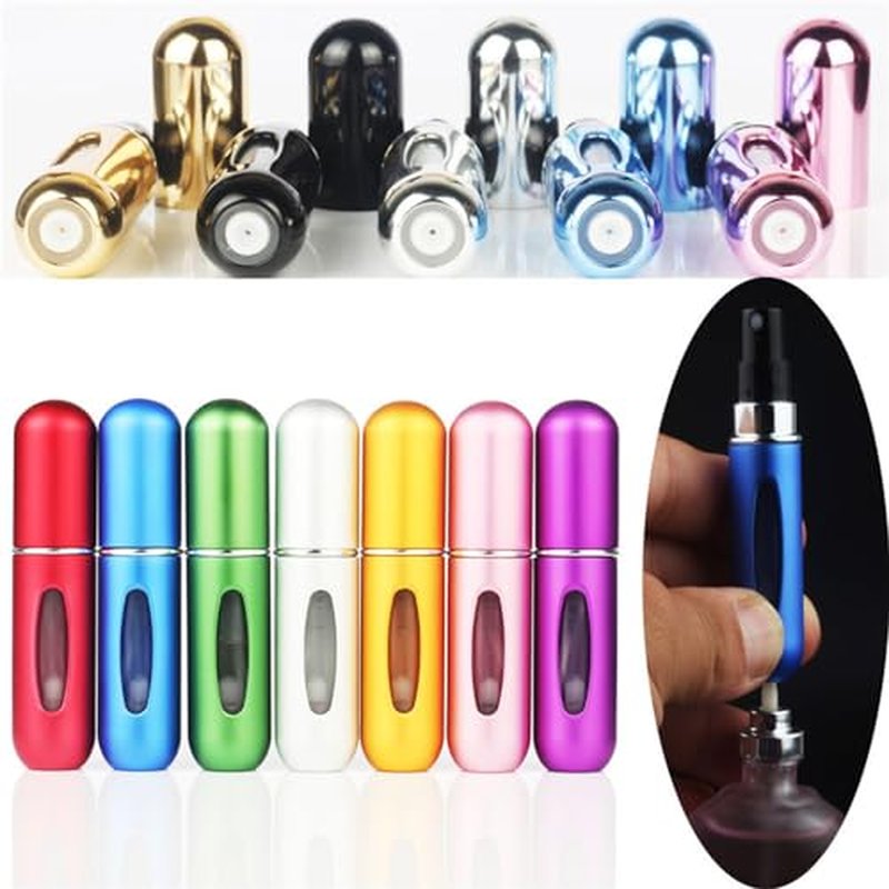13 PcsPortable Perfume Travel Refill Bottle 5ml Refillable Cosmetic Spray Bottles Perfume Spray Bottle,Ideal For Travel And on The Go Multicolor