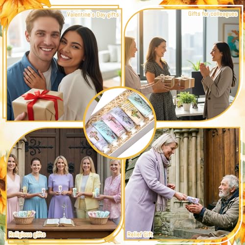 72 Pcs Christian Hand Cream Gift Set for Women - Religious Bible Verse Moisturizers