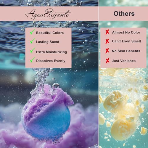 Luxury Bath Bomb Gift Set of 12 with Green Tea & Vanilla - Relaxing Aromatherapy Spa