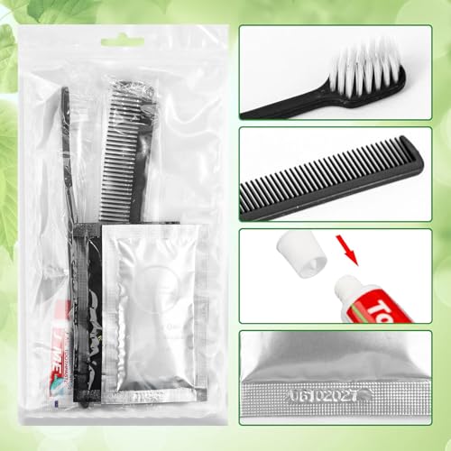 RSQAZQ Travel Size Toiletries Kits Bulk 60 Pack for Homeless Care & Travel