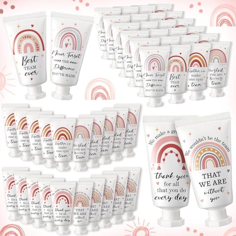 48 Pack Employee Appreciation Team Gifts Bulk Travel Size Hand Cream Inspirational Thank You Gifts Small Hand Lotions for Women Mothers Day Crna Nurse Teacher Employees Coworkers Staff