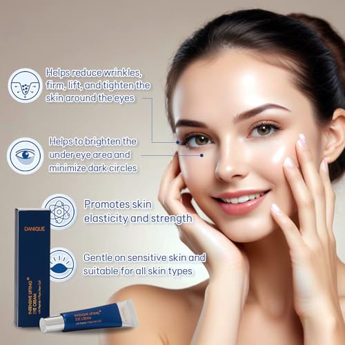Danique Intensive Lifting Eye Cream ? Peptide Phyto Stem Cell, Helps Improve Skin Appearance, Hydrates, and Smooths the Look of Fine Lines (20ml)