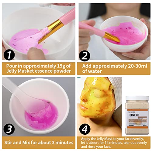 Lavender Turmeric Jelly Mask, Facial Skin Care- Collagen Face Mask For Instant Hydration